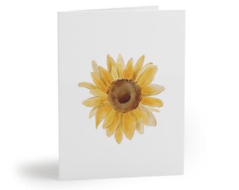 Sunflower Greeting Card Set; blank inside, perfect for birthdays, thank you notes, encouragement, timeless everyday messages