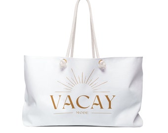 Vacay Weekender Travel Bag, Summer Mode, Oversized Tote