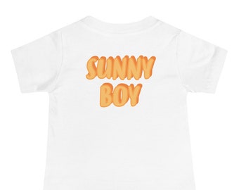 Statement T-Shirt mit Backprint für Babys & Kleinkinder - Sunny Boy - T-Shirt für Jungs - Baby Geschenk