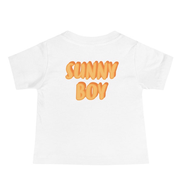 Statement T-Shirt mit Backprint für Babys & Kleinkinder - Sunny Boy - T-Shirt für Jungs - Baby Geschenk