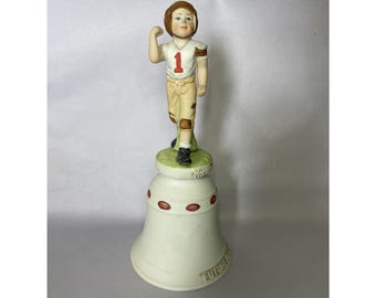 Vintage 1978 Norman Rockwell Future All American Football 7.5" Tall Bell #2183