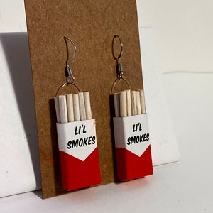 Lil Smokes Cigarettes Earrings