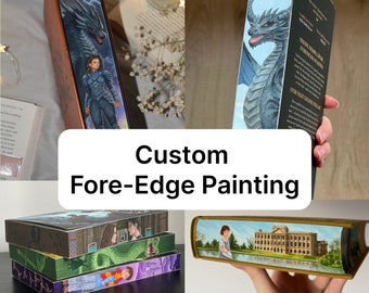 Custom Fore-edge painting | Painted Book Edges | Hand painted books