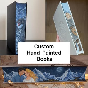 Custom Fore-edge painting | Painted Book Edges | Hand painted books