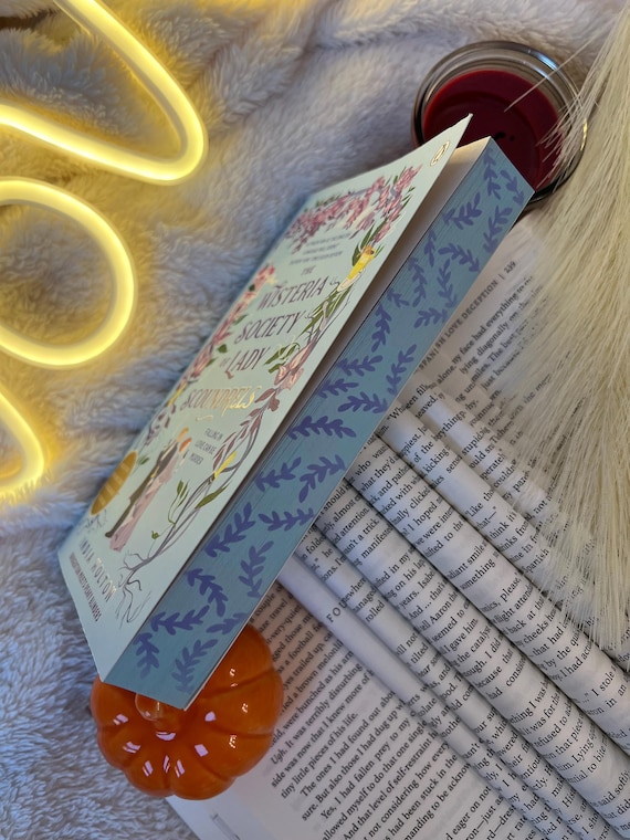 The Wisteria Society of Lady Scoundrels Sprayed Edges | Painted Book Edges  | Custom Painted Books - Etsy