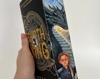 Pre-order | Fourth Wing or Iron Flame | Fore edge painting | Custom Edge | Hand painted book edge