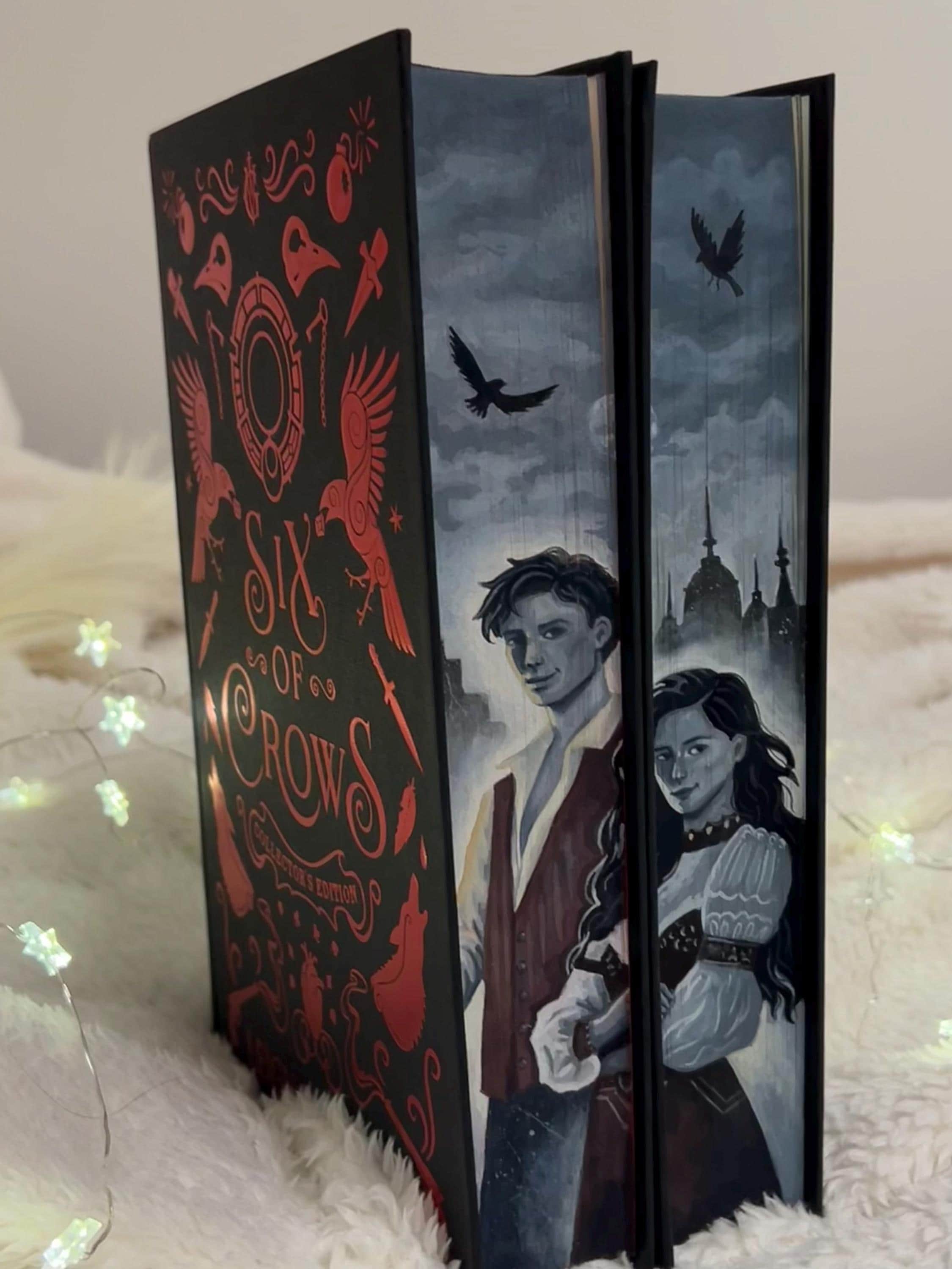 Six of Crows Set HARDCOVER | Crooked Kingdom | Painted Book Edges