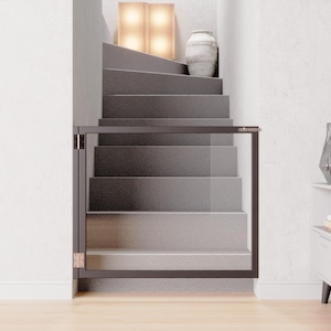 Plexiglass Stair Gate Custom Size for Pets and Children Lugn