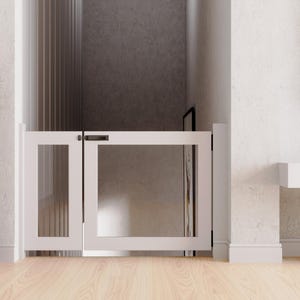 Acrylic Stair Gate Custom Size for Pets and Children Liten