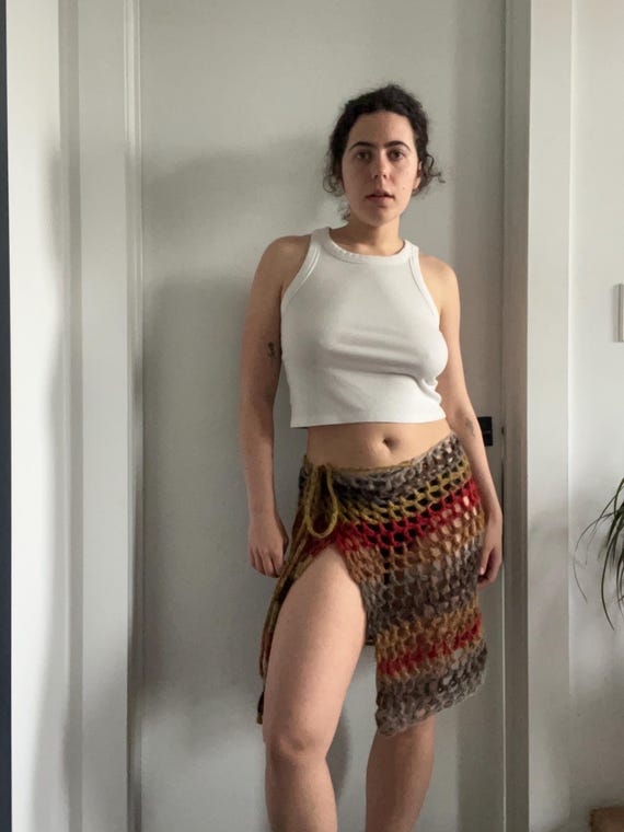 Vintage✨Crochet Remake Wrap Skirt Malibu Wrap Skirt – Crochet Pattern (from my book: Summer