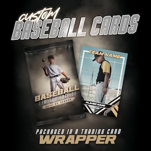 Carte da baseball personalizzate in confezioni - Stampate, spedizione gratuita* / Regalo sportivo