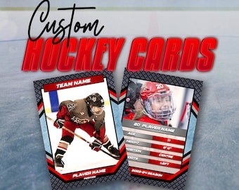 Custom Hockey Cards - Printed