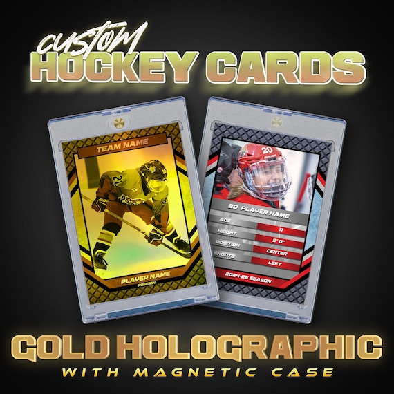 holographic hockey cards Performore Hand-Stitched Baseball Card 2-Inch Binder, Red Stitching Baseball Card Collector Binder Album with 9-Pocket Sleeves for Sports Trading