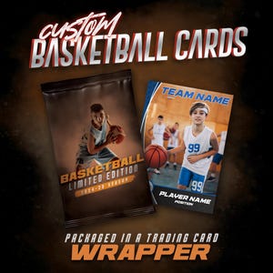 Custom Basketball Cards in Packs - Printed, Free Shipping* | Sports Gift