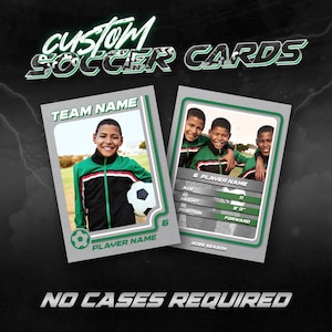 Custom Soccer Cards - No Cases, Free Shipping* | Sports Gift
