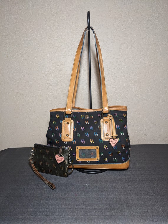 Dooney and Bourke Y2K Black & Rainbow Logo