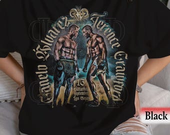 カネロvsクロフォードグラフィックTシャツ カネロvsクロフォード記念ファイトTシャツ | ボクシング格闘技