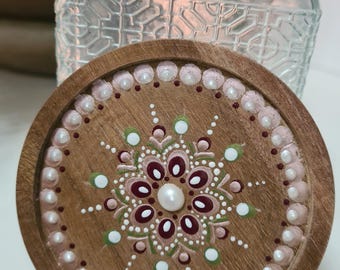 Mandala dot art, Exclusieve keuken opbergdoos met mandala deksel