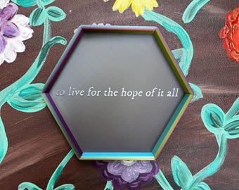 August Folk Tale Trinket Tray – Color-Changing Jewelry Dish, Dreamy Decor, Hopeful Summer Gift, Music Lovers, Salt Air