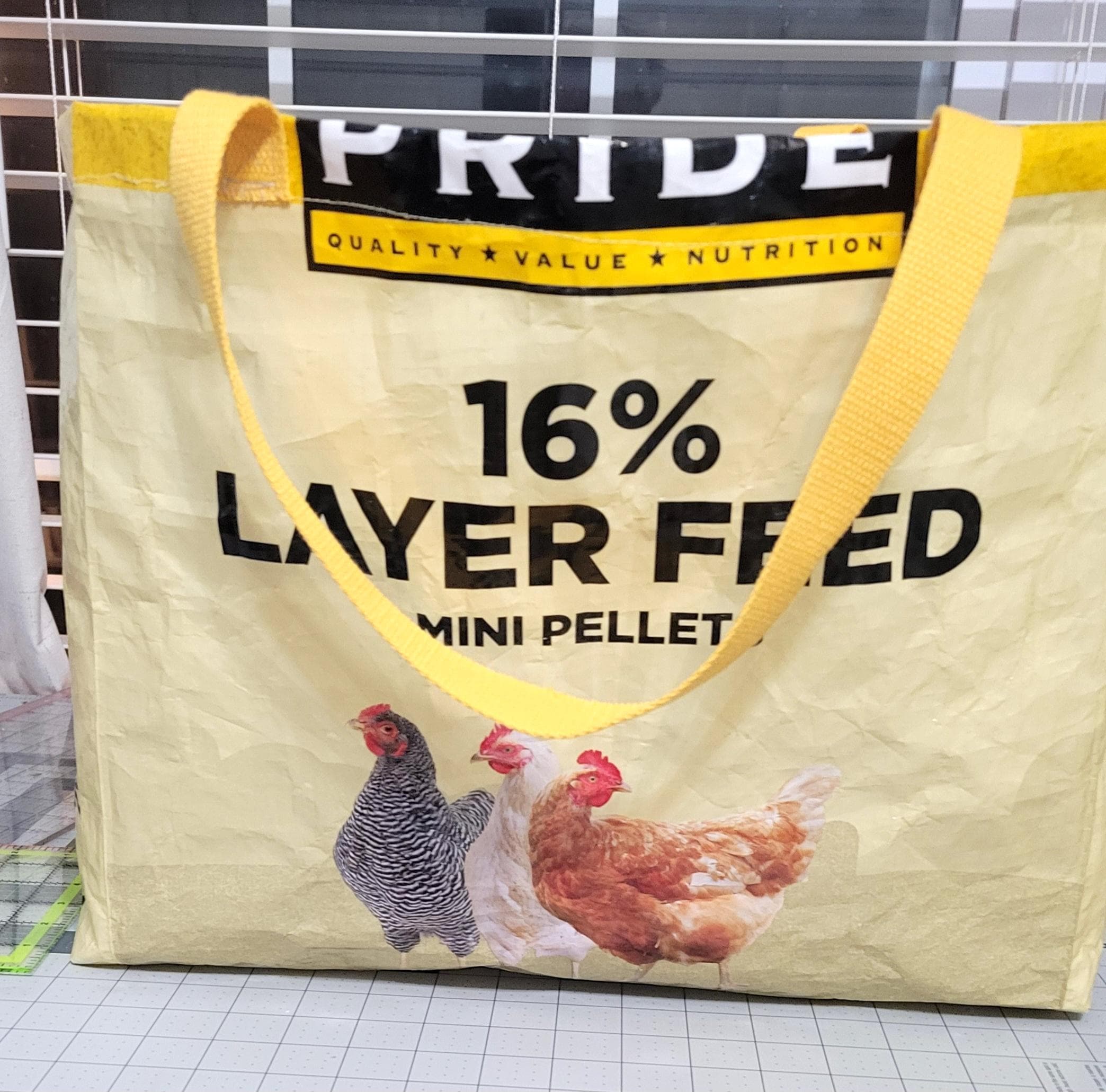 Lined Feed Bag Tote