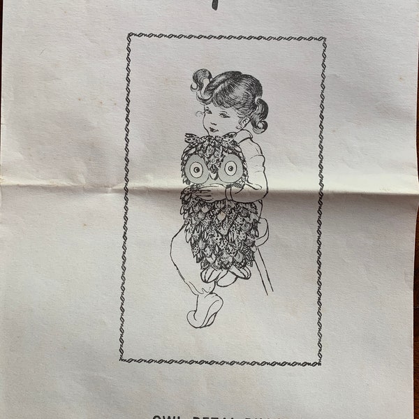 Owl Pillow Pattern Etsy