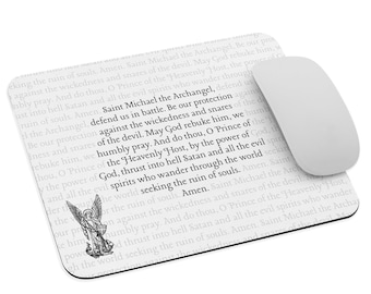 St. Michael the Archangel Prayer Computer Mouse Pad