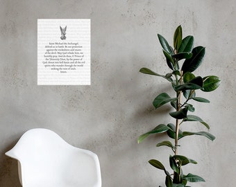 St. Michael the Archangel Prayer Poster