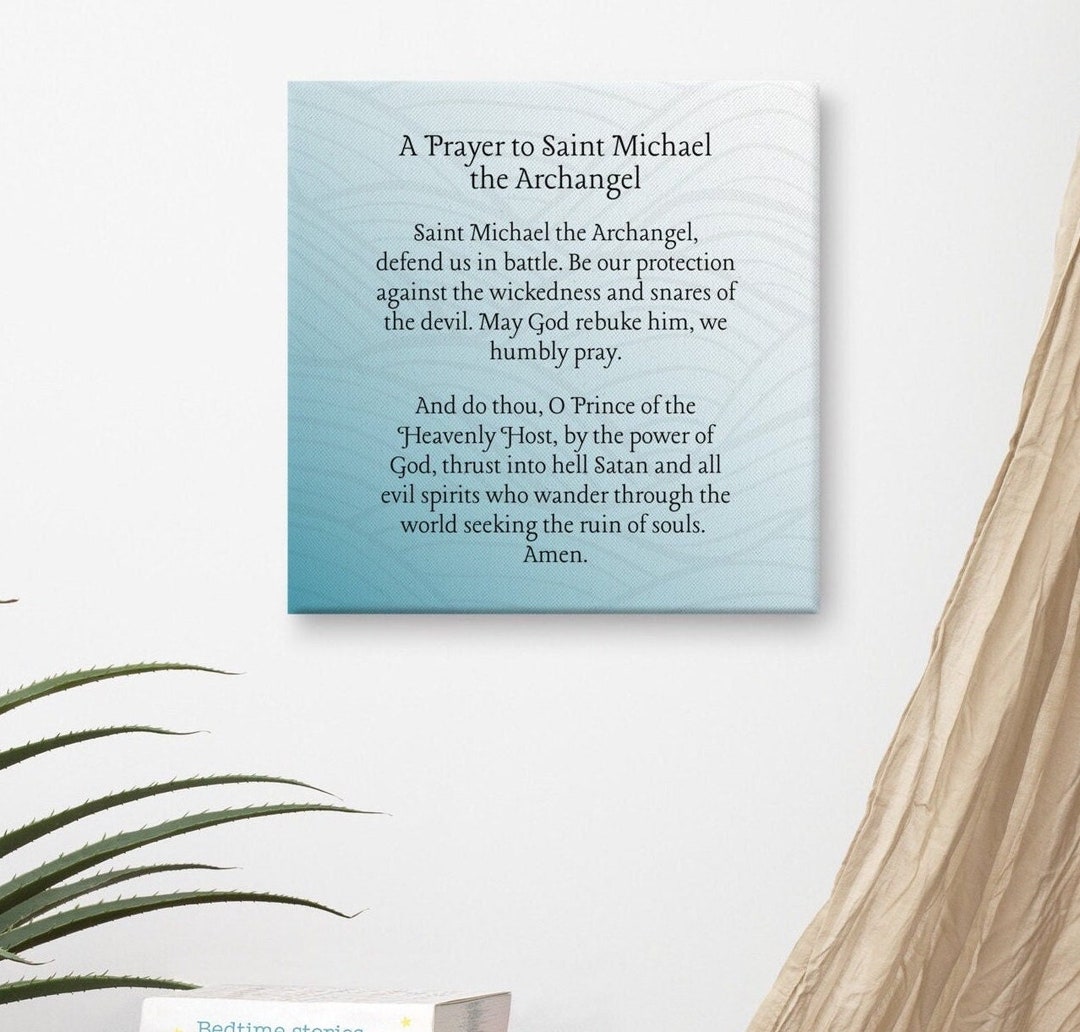Susan Lange Designs Prayer Acrylic Art 4x6 St Michael main image 0