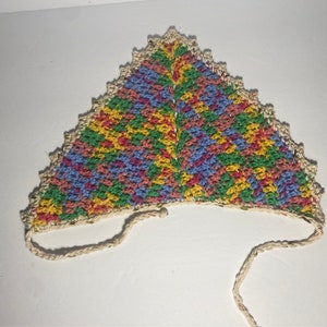 Crocheted Pride Bandana