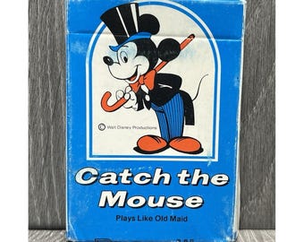 Vintage Disney Card Game 'the Old Witch' Card Game