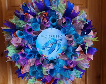 Welcome Sea Turtle Wreath