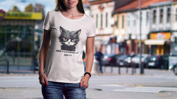 Funny Angry Cat Shirt for Gift Shirt for Cat Lovers Etsy Canada