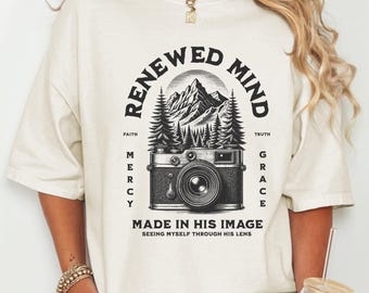 Renewed Mind T Shirt, Inspirational Christian Shirt, Motivational Graphic Tee, Comfort Colors Unisex