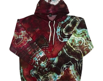 Gemstone Tie Dye, Unisex XL Hooded Sweatshirt