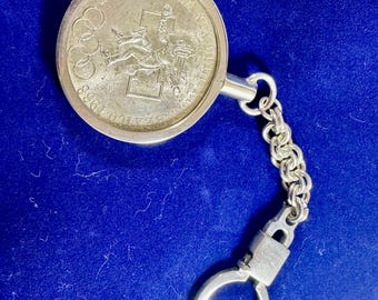 Llavero de plata de 25 pesos mexicanos