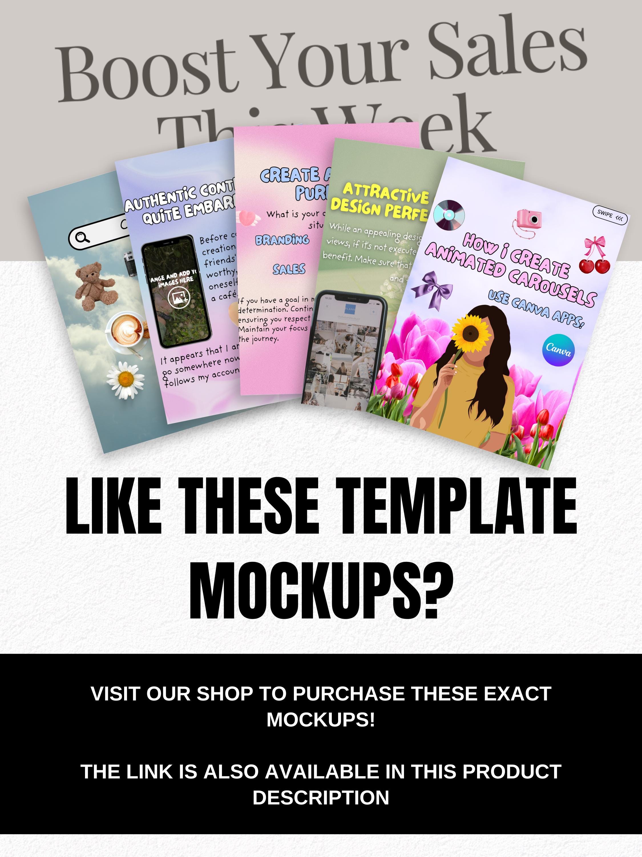 Animated Instagram Carousel Templates: MRR PLR Social Media Manager Kit ...