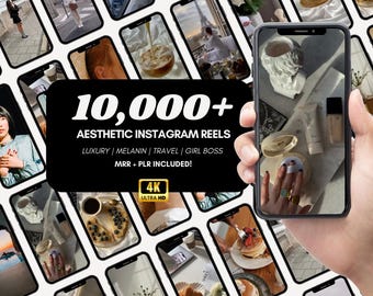 10,000+ Faceless Instagram Reels: Canva Templates, MRR/PLR (Instant Digital Download)