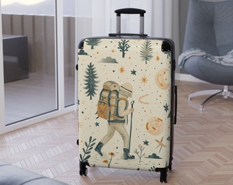 Unique Designated Hard Sided Luggage With Spinner Wheels, Hard Case Suitcase For Gift, Special Designated LuggageSuitcase