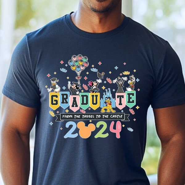 Disney Graduate 2024 Shirt, 2024 Graduation, Customized Shirt, Graduation Party, Disneyworld Shirt, Last Day Of School, Class Dismissed