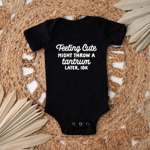 Feeling Cute Might Throw a Tantrum Later, IDK Shirt, Kids Shirt, Funny Kids Shirt, Kids Birthday Shirt, Quote Shirt, Funny Saying Shirt bild 2