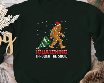 Sasquatch Funny Christmas Sweatshirt Ugly Christmas Party Men Sweatshirt Christmas Big Foot Sarcastic Sweater Xmas Gift Sasquatch Sweatshirt