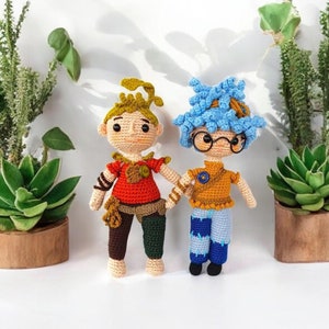Handmade Amigurumi Cody and May Plush Toys, It Takes Two Inspired Crochet Dolls, Unique Gamer Gift, Handmade Couple Figurines, Home Decor