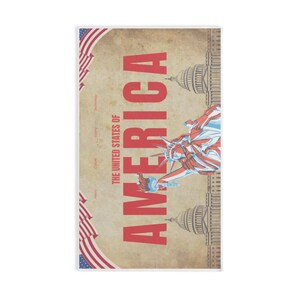 Linge de cuisine en coton motif drapeau américain