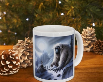 Yeti Snow Mountain Coffee Mug, Ceramic (11oz, 15oz)