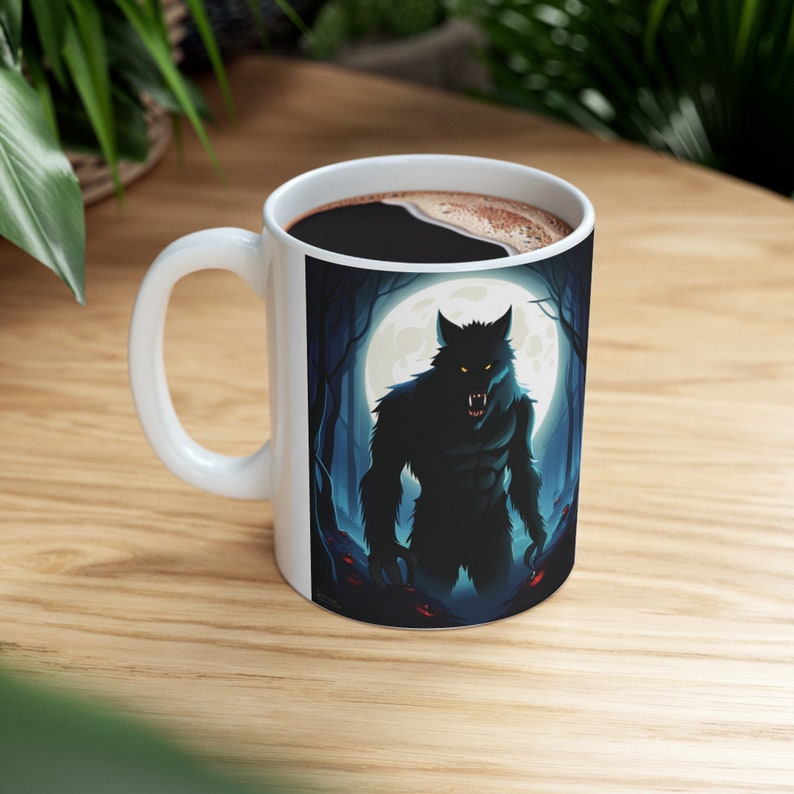 Werewolf Night Blood Coffee Mug, Ceramic 11oz, 15oz zdjęcie 8