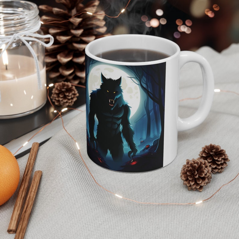 Werewolf Night Blood Coffee Mug, Ceramic 11oz, 15oz zdjęcie 6