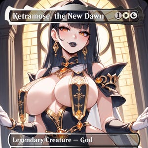 Ketramose, a Criatura do Novo Amanhecer - MTG PROXY Anime Waifu - Conteúdo Adulto