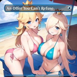 An Angebot, das du nicht ablehnen kannst (Princess Peach & Rosalina) Instant - MTG PROXY Anime Waifu - Erwachsener Inhalt