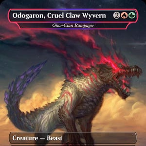 NEU!!! Odogaron, grausamer Klauenwyvern (Ghor-Clan Amokläufer) - MTG PROXY Video Games/Monster Hunter Wilds
