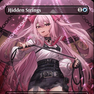 Cadenas ocultas "Dommy Mommy" Hechicería - MTG PROXY Anime Waifu - Contenido para adultos